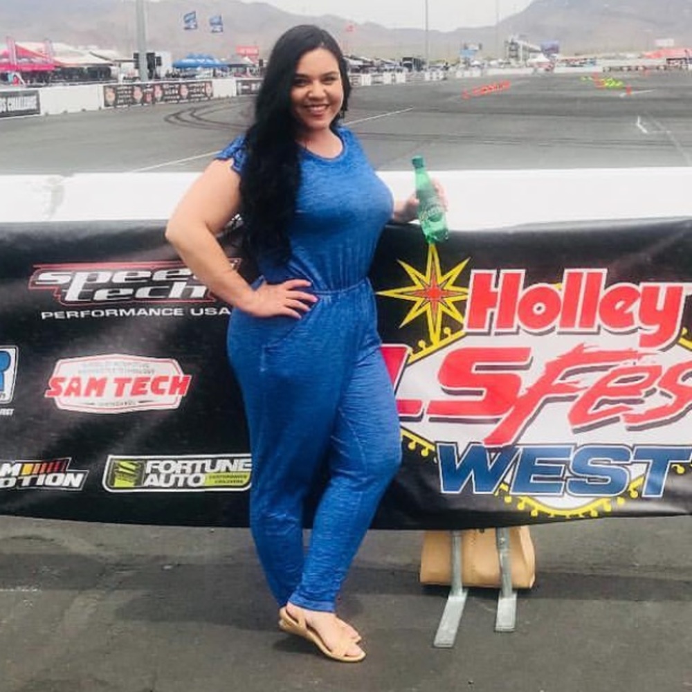 Blue jumpsuit